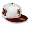 NY Mets 40th 59FIFTY New Era White & H Red Hat