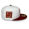 NY Mets 40th 59FIFTY New Era White & H Red Hat