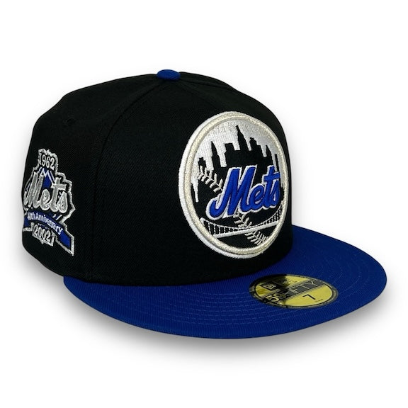 NY Mets 40th Anniversary 59FIFTY Black & Blue Hat