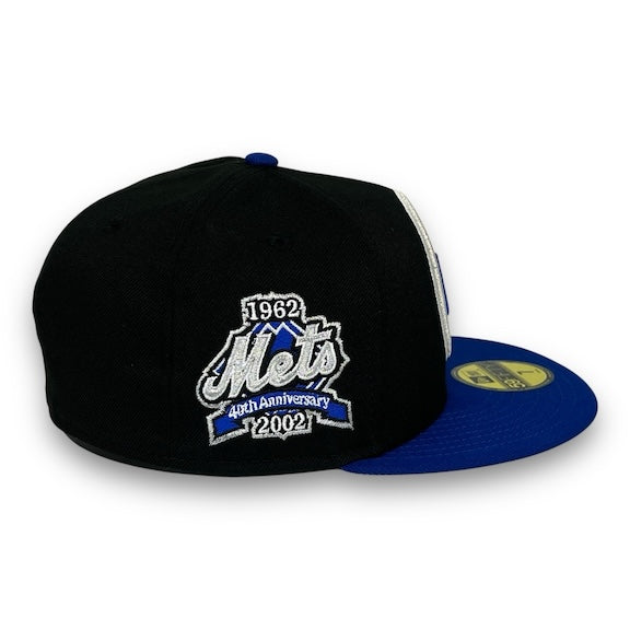 NY Mets 40th Anniversary 59FIFTY Black & Blue Hat