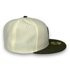 NY Mets Basic 59FIFTY New Era Chrome & Olive Green Hat