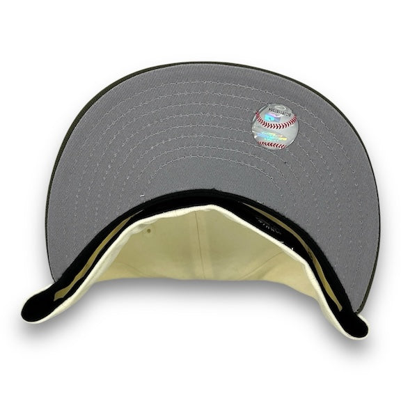 NY Mets Basic 59FIFTY New Era Chrome & Olive Green Hat