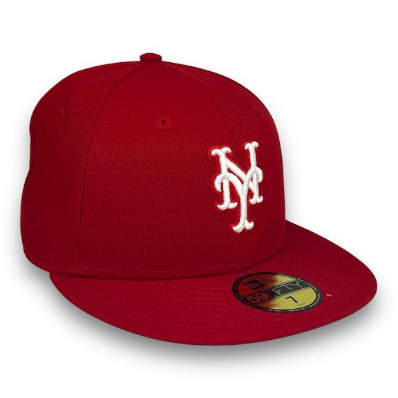 NY Mets Basic 59FIFTY New Era Red Hat