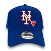NY Mets Heart New Era 9FORTY AF Blue Snapback Hat