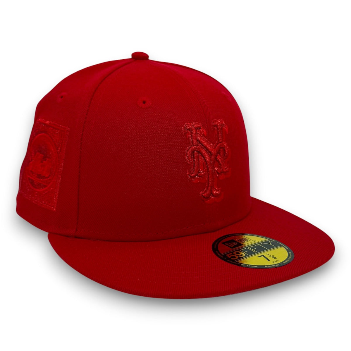 NY Mets Metallic 25th 59FIFTY New Era Red Hat