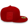 NY Mets Metallic 25th 59FIFTY New Era Red Hat