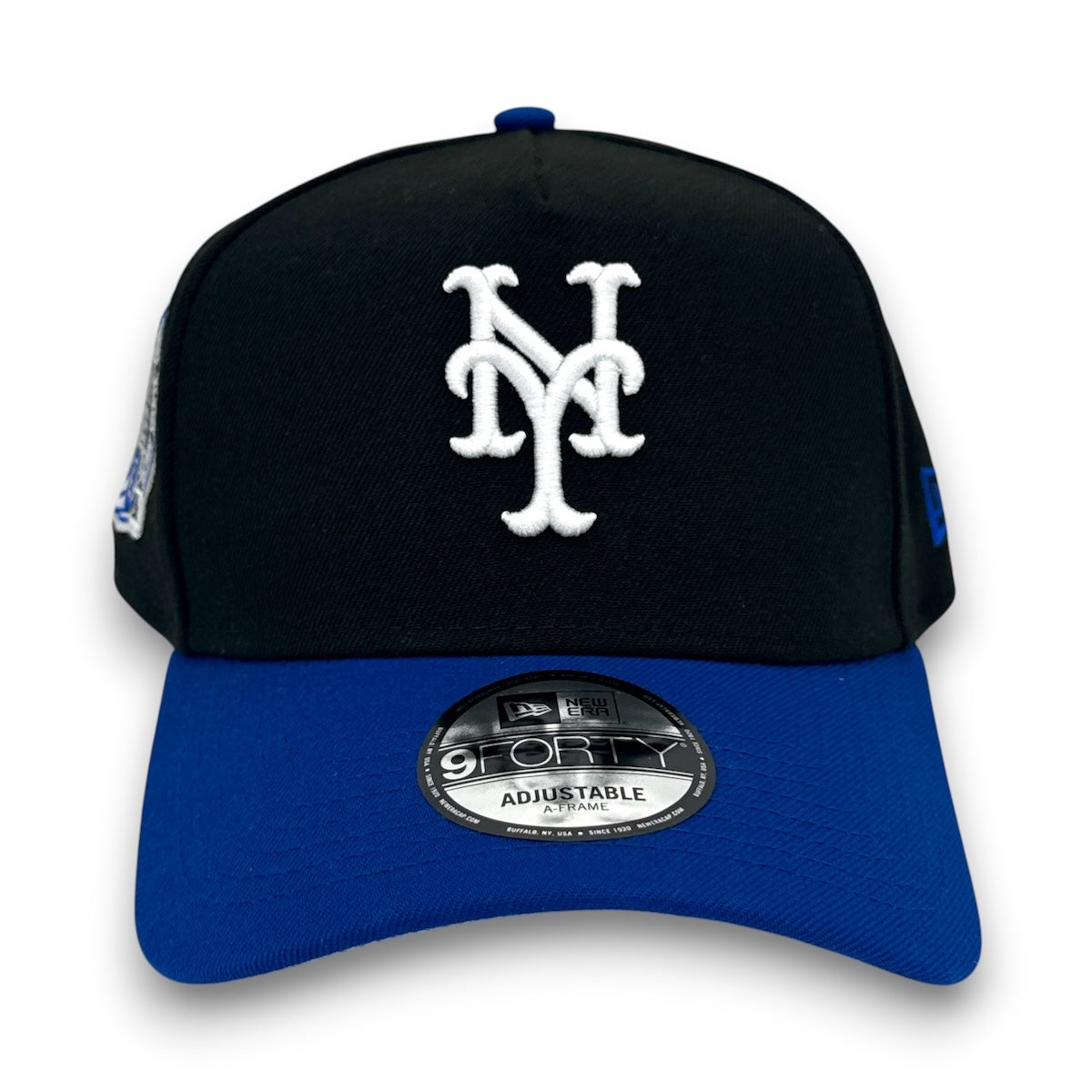 NY Mets SS New Era 9FORTY AF Black Snapback Hat