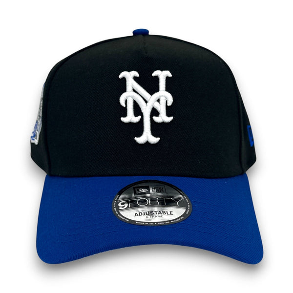 NY Mets SS New Era 9FORTY AF Black Snapback Hat