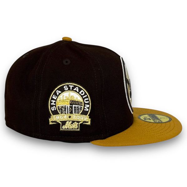 NY Mets Stadium 59FIFTY New Era Brown & Tan Hat