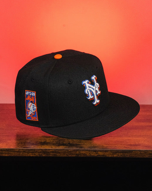 NY Mets Team Color Coll. 59FIFTY New Era Black Hat