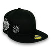 NY Yankees Canvas 99WS 59FIFTY New Era Black Hat