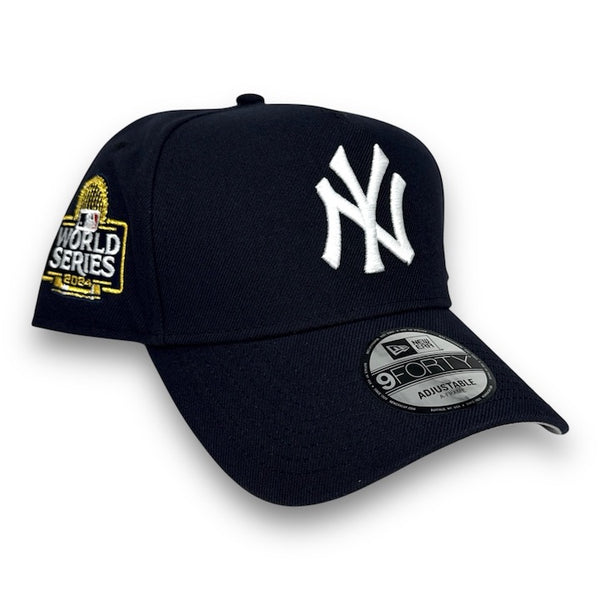NY Yankees 24 WS New Era 9FORTY AF Navy Snapback Hat