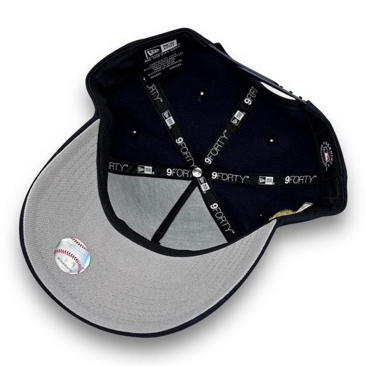 NY Yankees 24 WS New Era 9FORTY AF Navy Snapback Hat