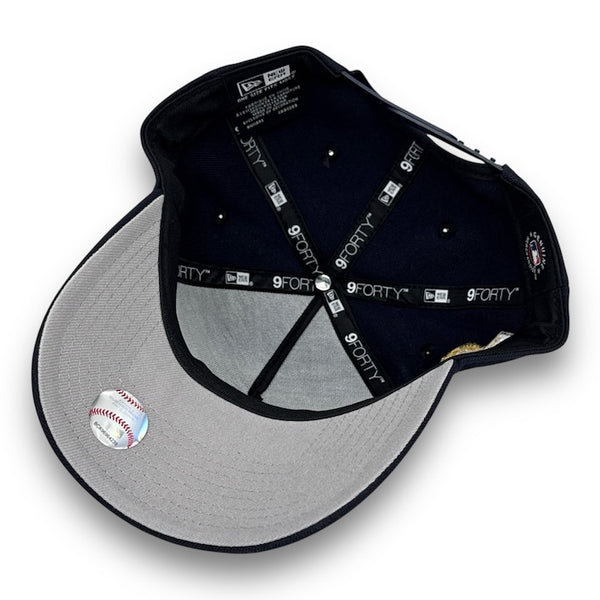 NY Yankees 24 WS New Era 9FORTY AF Navy Snapback Hat