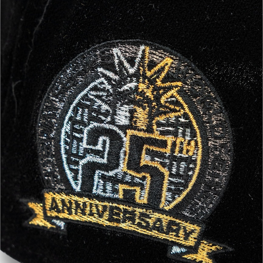 NY Yankees 25th 59FIFTY New Era Black Velvet Hat