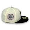 NY Yankees 42ASG 59FIFTY New Era Off White & Black Hat Pink UV