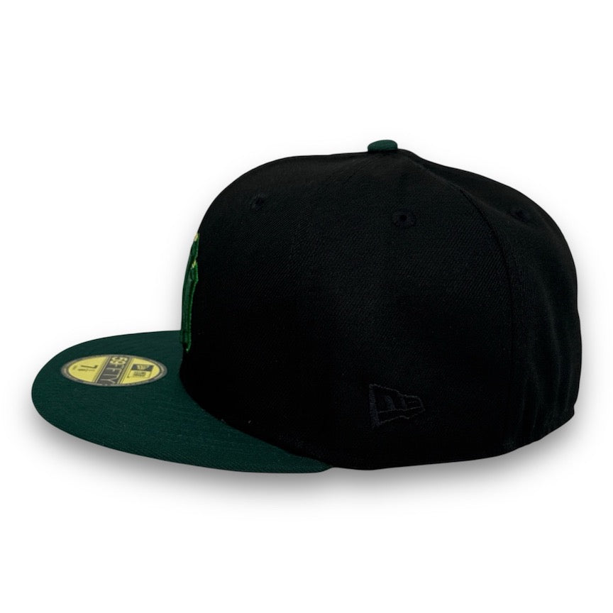 NY Yankees 49WS 59FIFTY Fitted Black & Green Hat