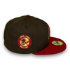 NY Yankees 50th 59FIFTY New Era Walnut & H Red Hat