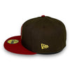 NY Yankees 50th 59FIFTY New Era Walnut & H Red Hat