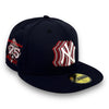 NY Yankees 75 59FIFTY Fitted Navy Hat Red UV