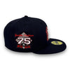 NY Yankees 75 59FIFTY Fitted Navy Hat Red UV