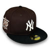 NY Yankees 75 59FIFTY New Era Dk Brown & Black Hat