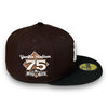 NY Yankees 75 59FIFTY New Era Dk Brown & Black Hat