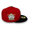 NY Yankees 75 59FIFTY New Era Red & Black Hat