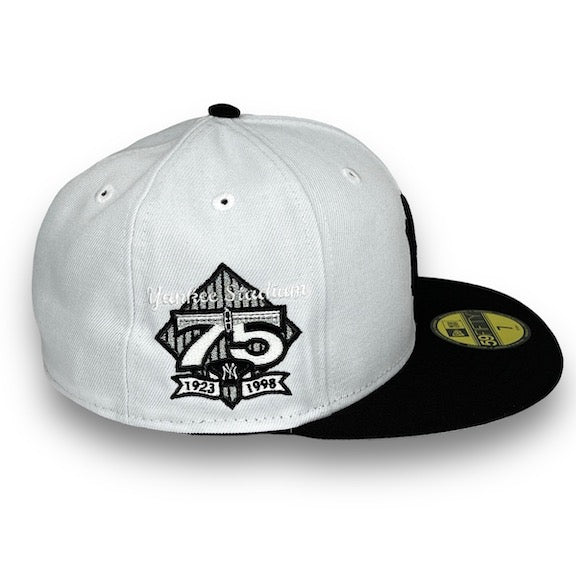 New Era Musique Remarque Blanc Noir Cap 59Fifty 5950 Fitted New Era Musique Remarque Blanc Noir Cap 59Fifty 5950 Fitted