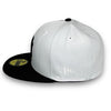 NY Yankees 75 59FIFTY New Era White & Black Hat Snow Grey UV