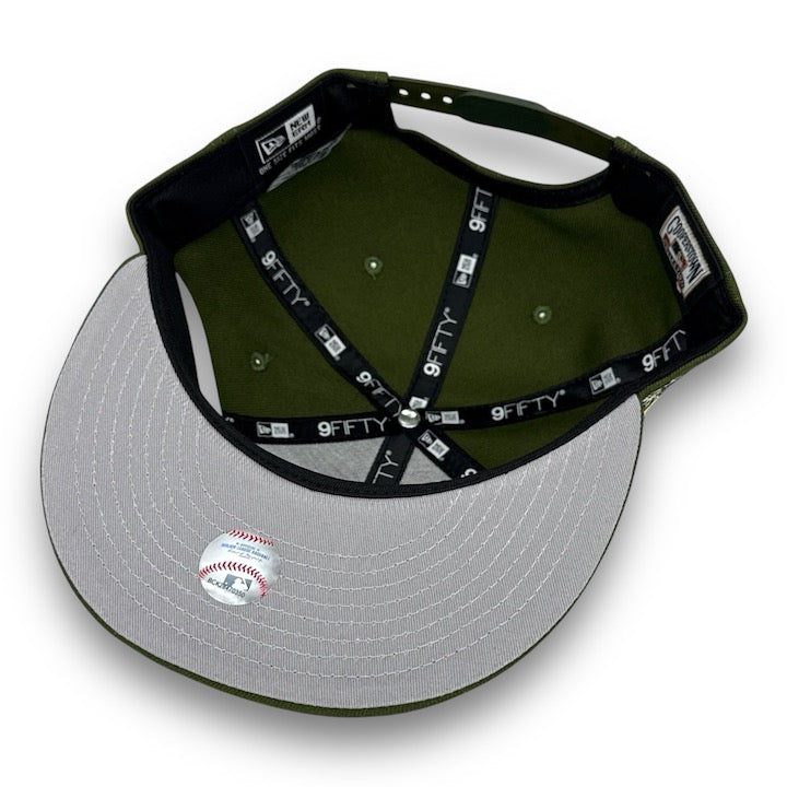 NY Yankees 75 9FIFTY New Era Riffle Green Snapback Hat