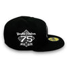 NY Yankees 75th 59FIFTY New Era Black Hat Snow Grey UV