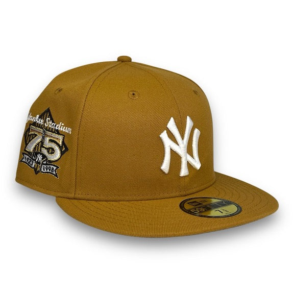 NY Yankees 75th 59FIFTY New Era Panama Tan Hat