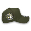 NY Yankees 75th New Era 9FORTY AF Olive Green Snapback Hat