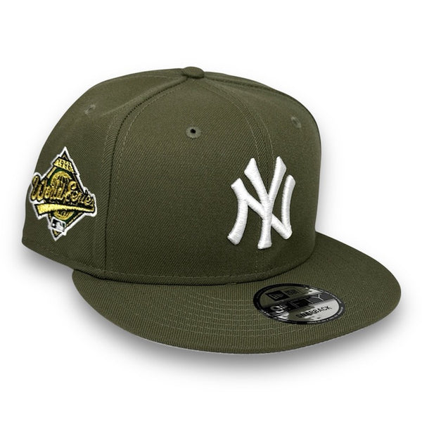 NY Yankees 96WS 9FIFTY New Era Olive Green Snapback Hat