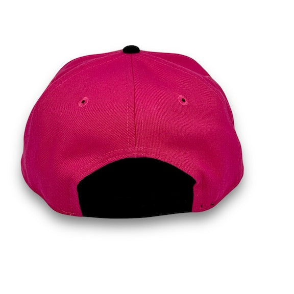 NY Yankees 99WS 9FIFTY New Era Beetroot Pink Snapback Hat