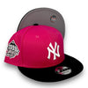 NY Yankees 99WS 9FIFTY New Era Beetroot Pink Snapback Hat