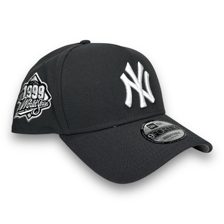 NY Yankees 99 WS New Era 9FORTY AF Graphite Snapback Hat