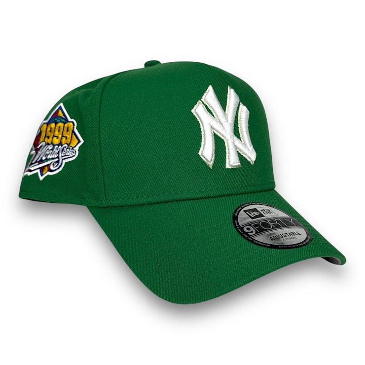 NY Yankees 99 WS New Era 9FORTY AF K Green Snapback Hat