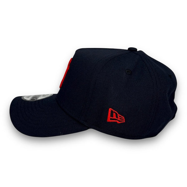 NY Yankees 99 WS New Era 9FORTY AF Navy Snapback Hat Red UV