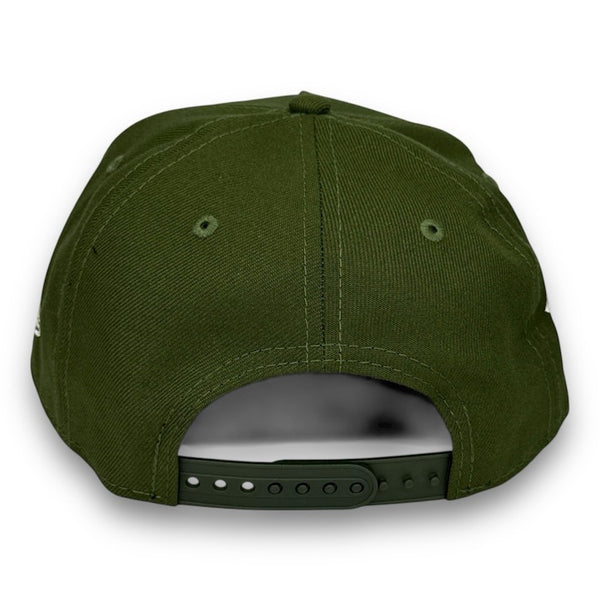 NY Yankees 99 WS New Era 9FORTY AF Olive Green Snapback Hat