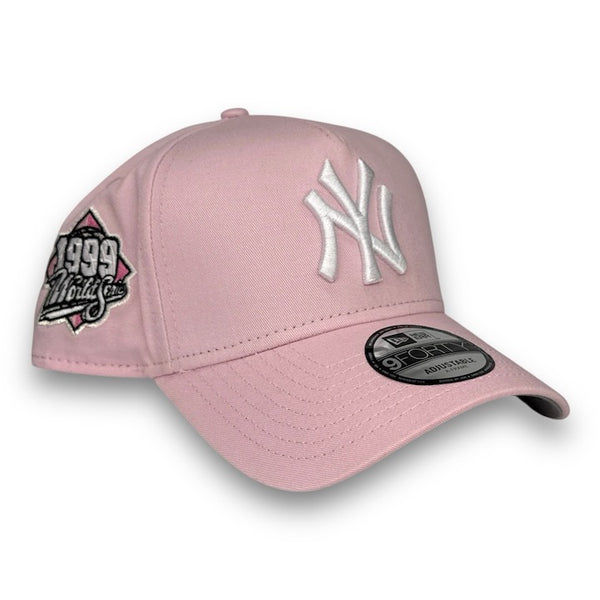 NY Yankees 99 WS New Era 9FORTY AF Pink Snapback Hat