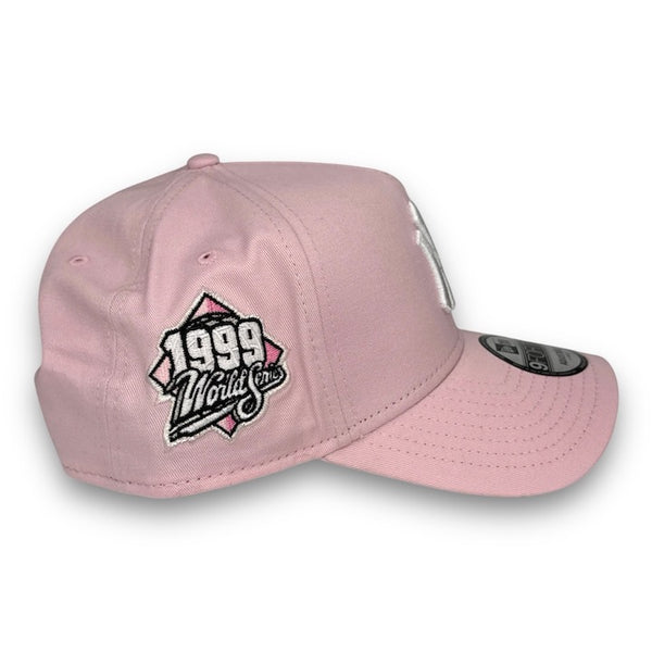 NY Yankees 99 WS New Era 9FORTY AF Pink Snapback Hat