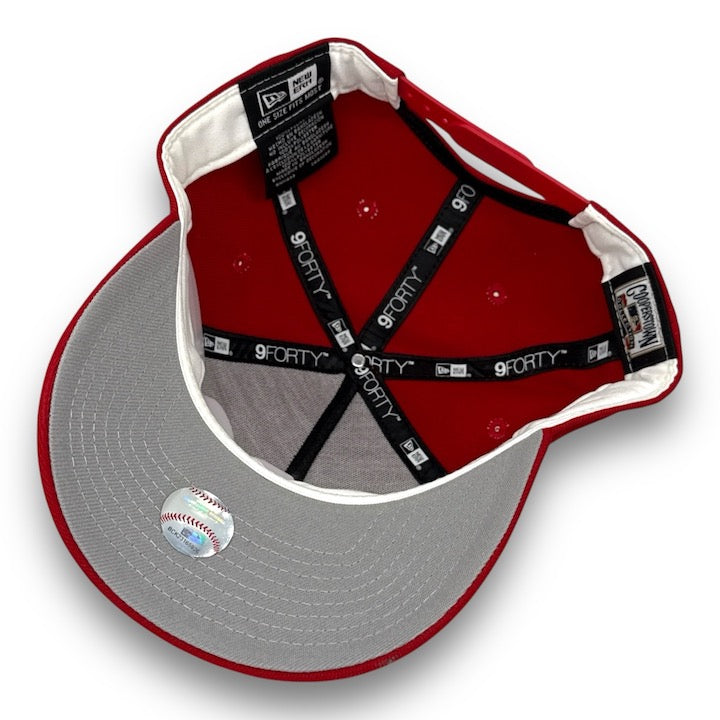 NY Yankees 99 WS New Era 9FORTY AF Red Snapback Hat