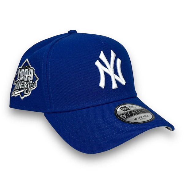 NY Yankees 99 WS New Era 9FORTY AF Royal Blue Snapback Hat