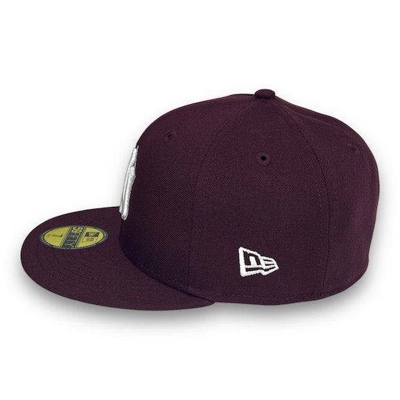 NY Yankees Basic 59FIFTY New Era Maroon Hat