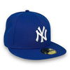 NY Yankees Basic New Era 59FIFTY Royal Blue Fitted Hat