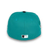 Nationals 19 WS New Era 59FIFTY NW Green & Black Hat Snow Grey Botton