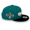Nationals 9FIFTY New Era Green & Black Snapback Hat Snow Gray Bottom