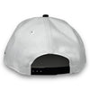 Nets NBA New Era 9FIFTY White & Black Snapback Hat Grey Botton